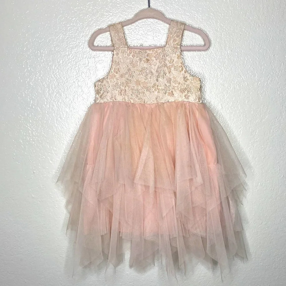 Toddler Princess Pink Tulle Ruffle Dress 2T - Picture 1 of 7